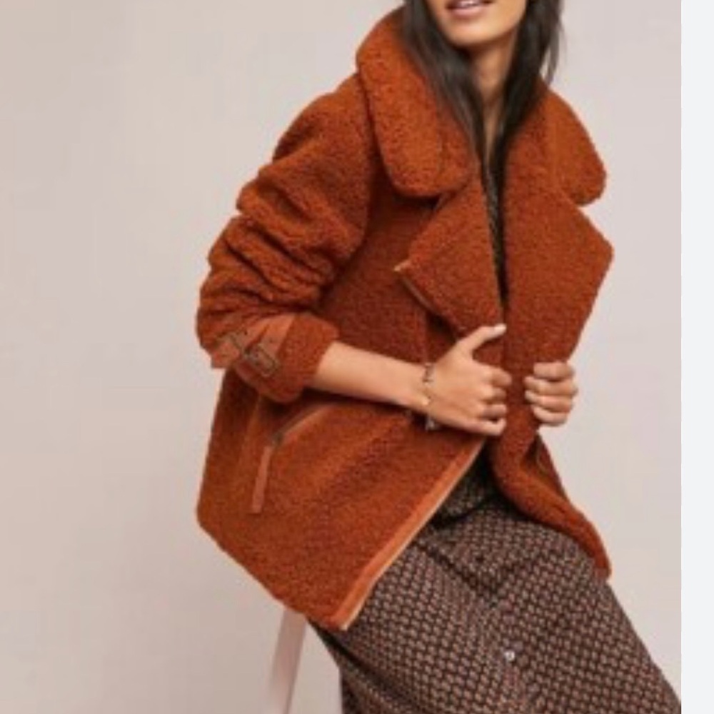 Warm Cinnamon Teddy Jacket for Women